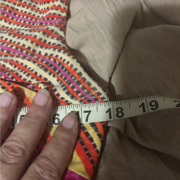 Ralph Lauren Red and Orange Striped Midi Dress size 6 - Picture 11 of 13